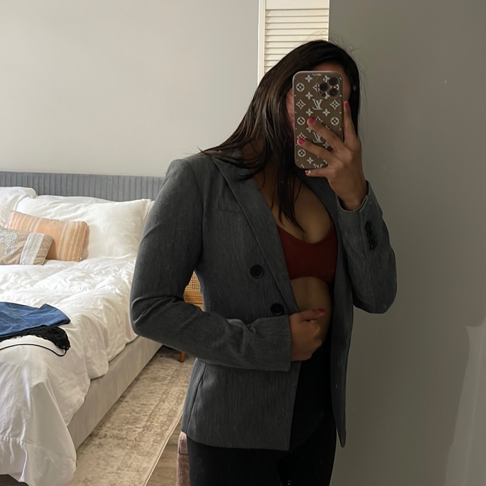 Express Grey Blazer